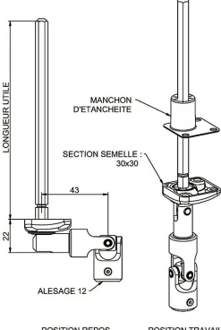 Zurfluh-Feller MINI BLOC-GUIDE ANGULAIRE DEPORTE (6P7)