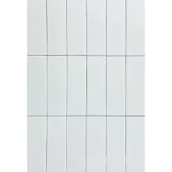 Mini Brick Ikon Lisse White Série Revêtement Porcelaine Premium 5x15cm-Lux Mosaic New