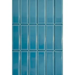 Lux Mosaic Mini Brick Ikon Pillow Blue Série Revêtement Porcelaine Premium 5x15cm