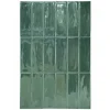 Lux Mosaic Mini Brick Série Calpe Green Porcelaine Premium 5x15cm.