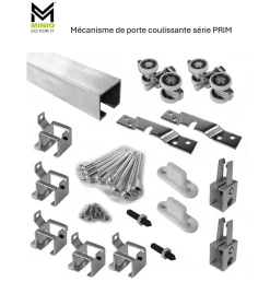 MINIO go for it , porte coulissante PRIM A 96 cm, Poignée noire, Noir