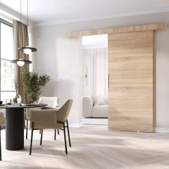 porte coulissante CLEAN B 96 cm Portes de chambre, Chêne Sonoma-MINIO go for it Best