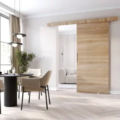 , porte coulissante CLEAN A 96 cm portes de chambre, Chêne Sonoma-MINIO go for it Sale