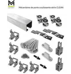 , porte coulissante CLEAN A 96 cm portes de chambre, Chêne Sonoma-MINIO go for it Sale