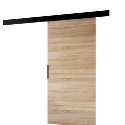 MINIO go for it , porte coulissante PRIM A 86 cm, Poignée noire, Chêne Sonoma / Noir