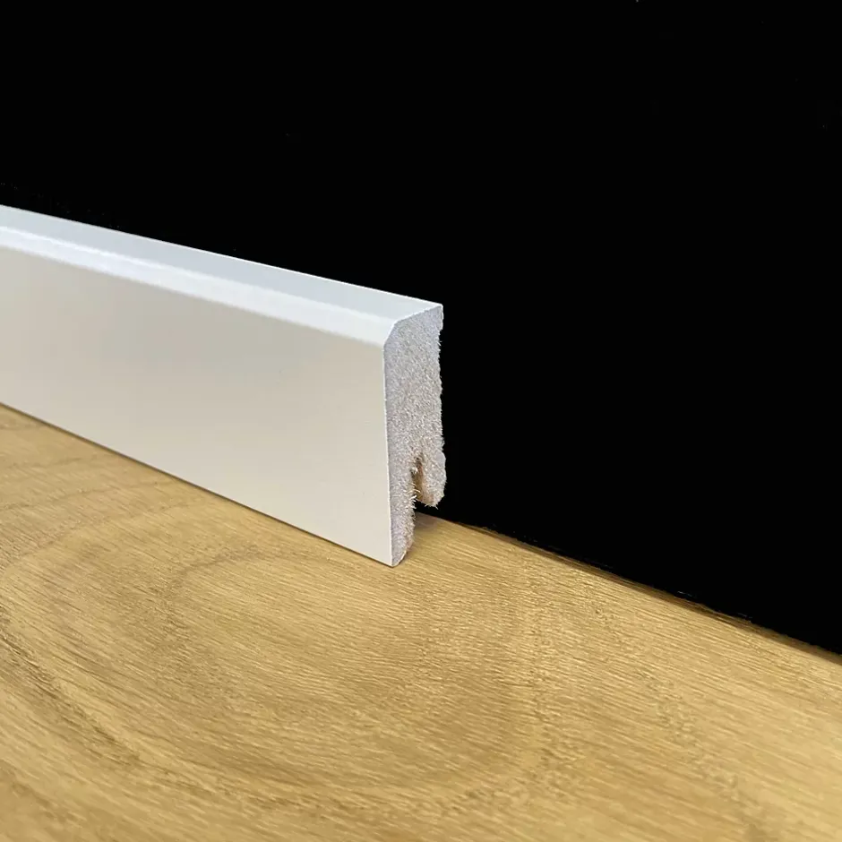 Eternal Parquet 96ml de PLINTHE BASSE CARRÉE en FIBRE DE BOIS 40X15 BLANC