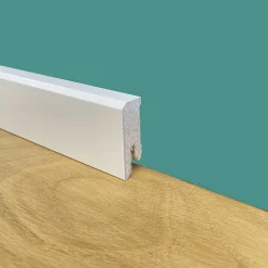 Eternal Parquet 96ml de PLINTHE BASSE CARRÉE en FIBRE DE BOIS 40X15 BLANC