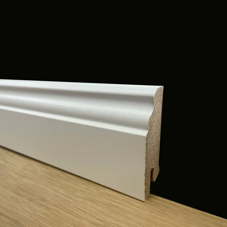 96ml de PLINTHE DUCAL PLINTH en FIBRE DE BOIS COMPACT 60X15 BLANC-Eternal Parquet Hot