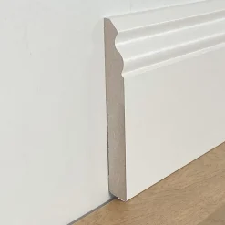 96ml de PLINTHE DUCAL PLINTHE en FIBRE DE BOIS COMPACT 140X15 BLANC-Eternal Parquet Outlet