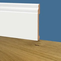 100ml de Plinthe DUCALE GIANT en EqualWood HI-TEC POLYMERS 200x14x2000mm - BLANC-Eternal Parquet