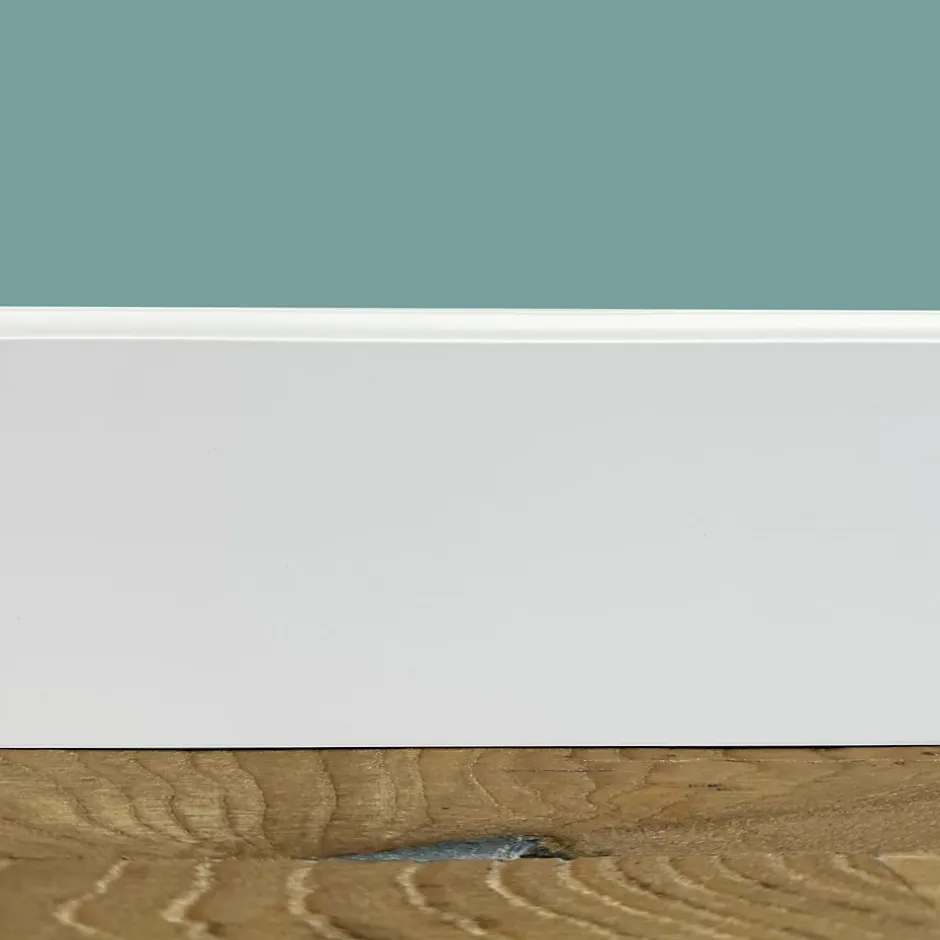 100ml de PLINTHE ZOCCOLINO FIRENZE en FIBRE DE BOIS COMPACTE 120X12 BLANC-Eternal Parquet