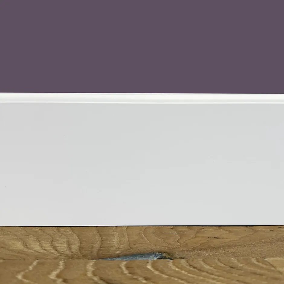 100ml de PLINTHE ZOCCOLINO FIRENZE en FIBRE DE BOIS COMPACTE 120X12 BLANC-Eternal Parquet