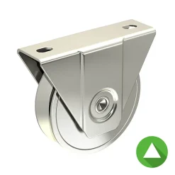 Monture à support extérieur pour portail coulissant - Galet 100 mm à gorge en V 21 mm - 200 kg-Slid’Up By Mantion Discount