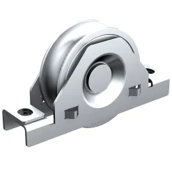 Slid’Up By Mantion Monture à support intérieur en INOX pour portail coulissant - Galet 100 mm à gorge ronde 21 mm - 400 kg