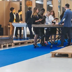 Moquette - Stand Event - Bleu azur - 2 m x 30 ml-Décoweb Online