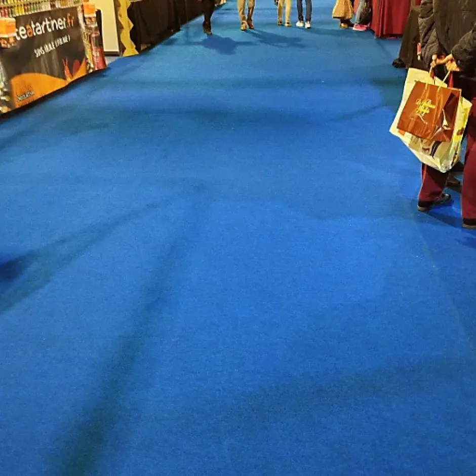 Moquette - Stand Event - Bleu azur - 2 m x 30 ml-Décoweb Online