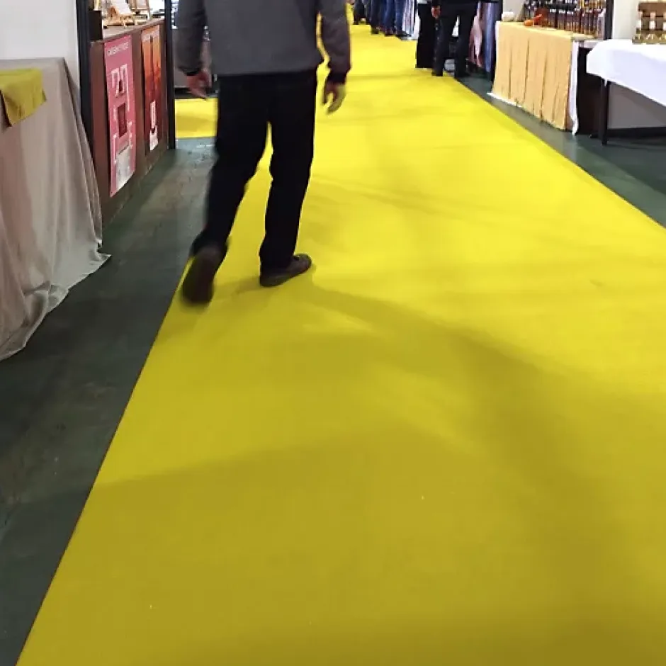 Moquette - Stand Event - Jaune - 2 m x 10 ml-Décoweb Online