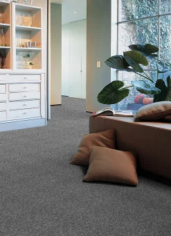 Balta Moquette bouclée anthracite Maas 4m (vendue à la coupe)