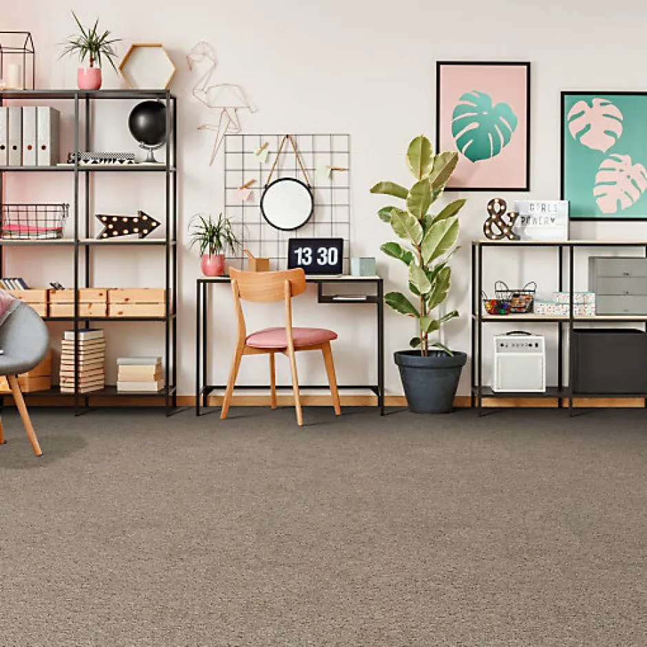Décoweb Moquette chambre - Lumicolor - Marron tendre - Rouleau de 5m x 4m