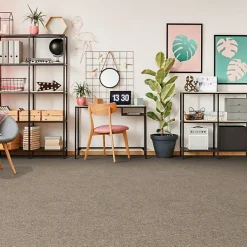 Décoweb Moquette chambre - Lumicolor - Marron tendre - Rouleau de 5m x 24m