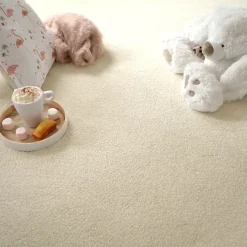 Décoweb Moquette chambre ou salon - Select - Beige clair - Rouleau de 4m x 4m