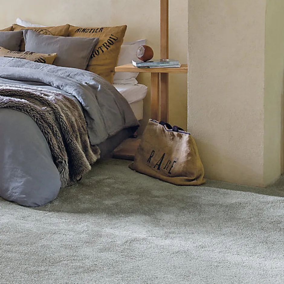 Décoweb Moquette chambre ou salon - Select - Gris - Rouleau de 4m x 2m