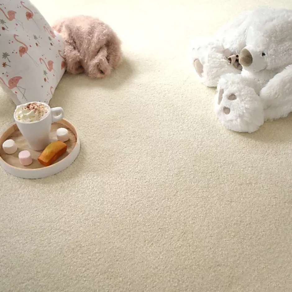 Décoweb Moquette chambre ou salon - Select - Beige clair - Rouleau de 4m x 10m