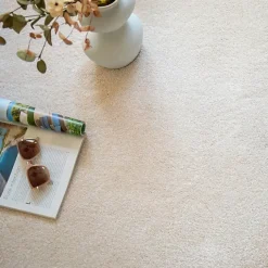 Décoweb Moquette chambre ou salon - Select - Ecru - Rouleau de 4m x 2m