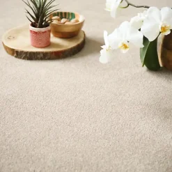 Moquette en polyester recyclé - Re-cycle - Beige - Rouleau de 4m x 17m-Décoweb