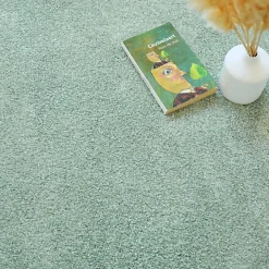 Moquette poils longs Touch - Vert sauge - Rouleau de 4m x 6m-Décoweb Hot