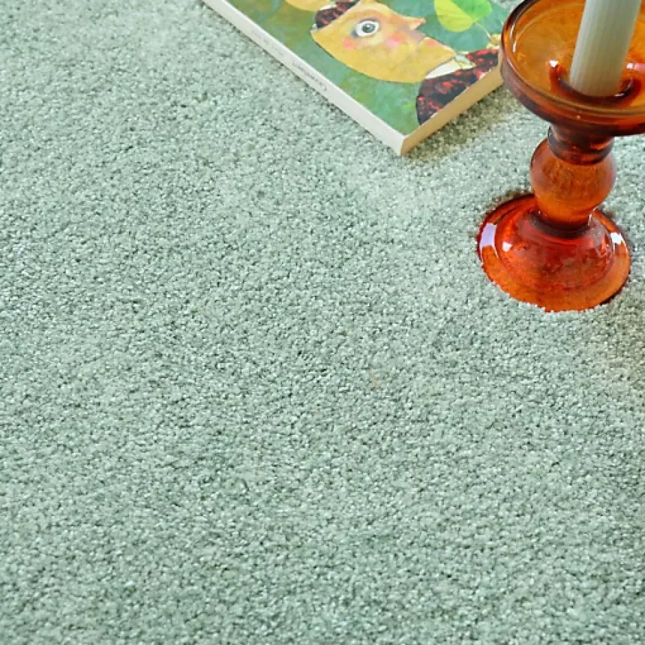 Moquette poils longs Touch - Vert sauge - Rouleau de 4m x 2m-Décoweb