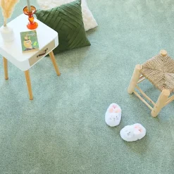 Décoweb Moquette poils longs Touch - Vert sauge - Rouleau de 4m x 7m