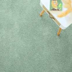 Moquette poils longs Touch - Vert sauge - Rouleau de 4m x 20m-Décoweb New