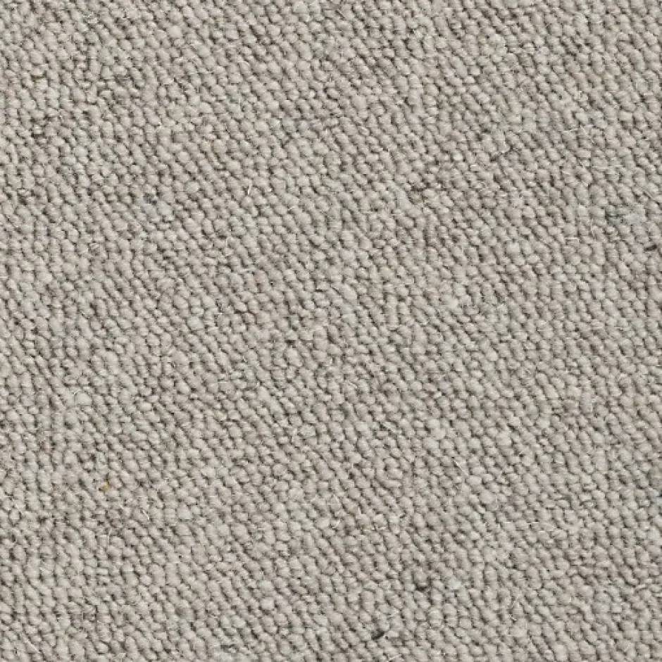 Moquette pure laine vierge bouclée - Mallow - Grège - Rouleau de 4m x 1m-Décoweb
