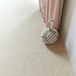 Décoweb Moquette pure laine vierge bouclée - Mallow - Nude - Rouleau de 4m x 5m