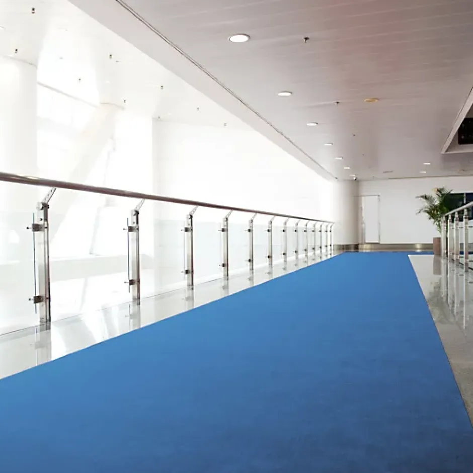 Moquette Stand Expo - Bleu Saphir - Rouleau de 2m x 52m-Décoweb Best