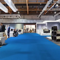 Décoweb Moquette Stand Expo - Bleu Saphir - Rouleau de 2m x 12m
