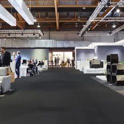 Décoweb Moquette Stand Expo - Noir - Rouleau de 2m x 31m