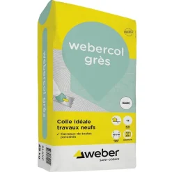 Mortier - colle à adhérence (C2) - COLLE GRES - Sac de 25 Kg - GRIS-Weber Online