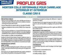 Mortier Colle Déformable pour Carrelage Proflex Gris , Intérieur/Extérieur, sac de 25 kg-Semin Clearance