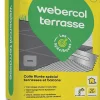 Weber Mortier- colle pour carrelage (C2E) COL TERASSE - Sac de 25 Kg - GRIS
