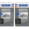 Mortier Colle pour Carrelage Kedocol Super Blanc , Poudre, Intérieur, sac de 25 kg, lot de 2-Semin Sale