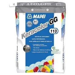 Mortier de jointoiement KERACOLOR GG - Coloris: 111 Gris Argent - sac de 25kg-Mapei