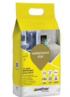 Weber Mortier de jointoiement JOINT STAR - Coloris Chanvre - Sac de 5 kg