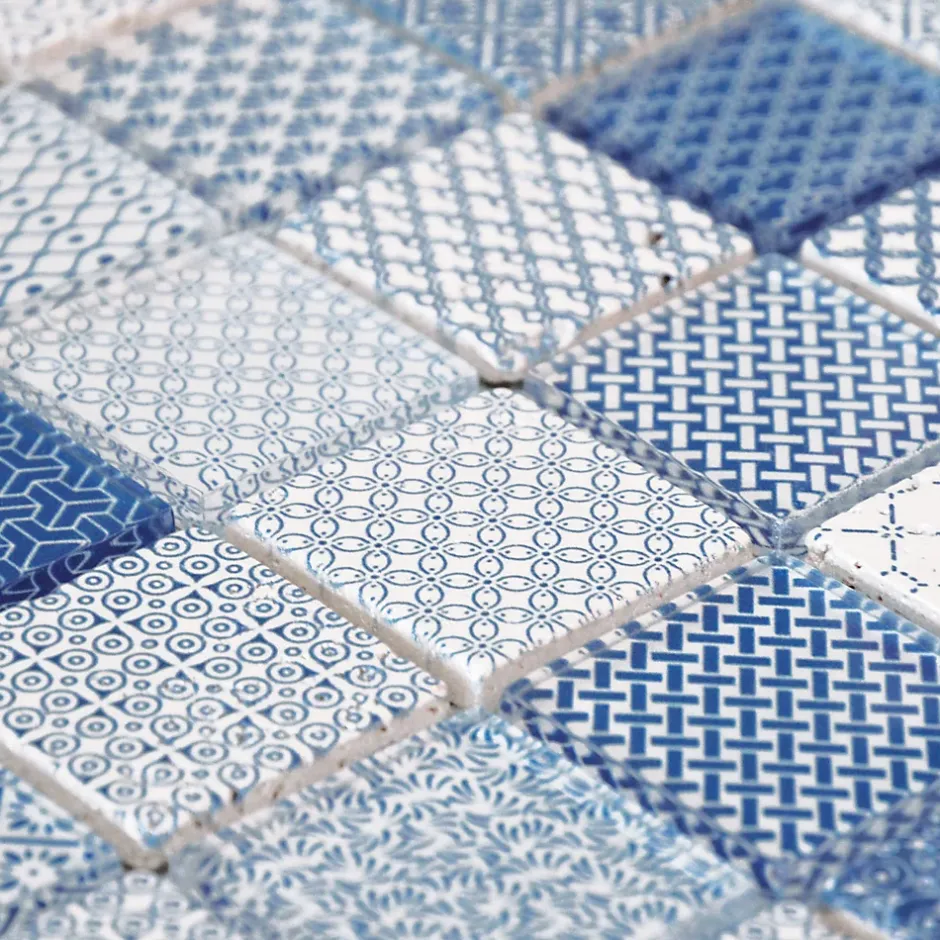 MOSAIQUE ARGOS BLEU 1 PLAQUE 30 x 30 CM CASA LINEA-Casa Linéa Outlet