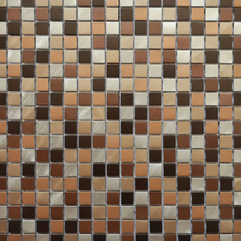 Casa Linéa MOSAIQUE CARRE MARRON 1 PLAQUE 30,5 x 30,5 CM CASA LINEA