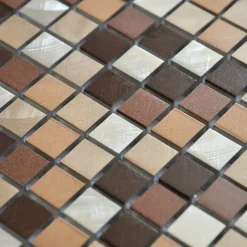Casa Linéa MOSAIQUE CARRE MARRON 1 PLAQUE 30,5 x 30,5 CM CASA LINEA