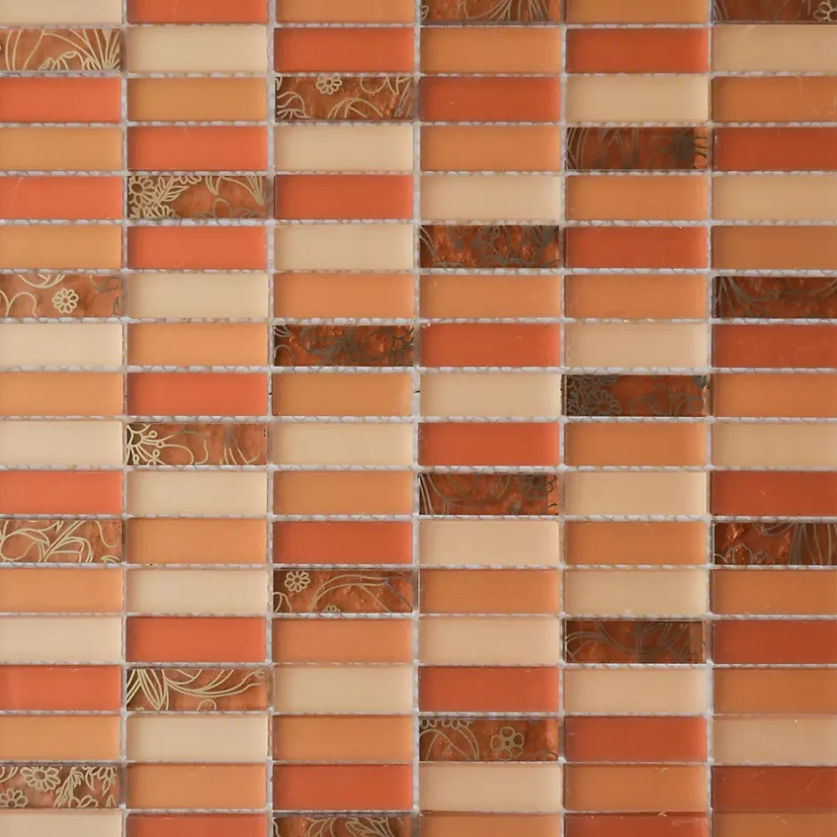 Casa Linéa MOSAIQUE CONTEMPORAINS BARRETTE SABLE 1 PLAQUE 30,5 x 30,5 CM CASA LINEA