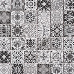 Mosaique de Ceramique 4,8 X4,8 Cm Patchwork Gris - vendu par plaque de 30 X 30 cm --Carrelage Signature Sale