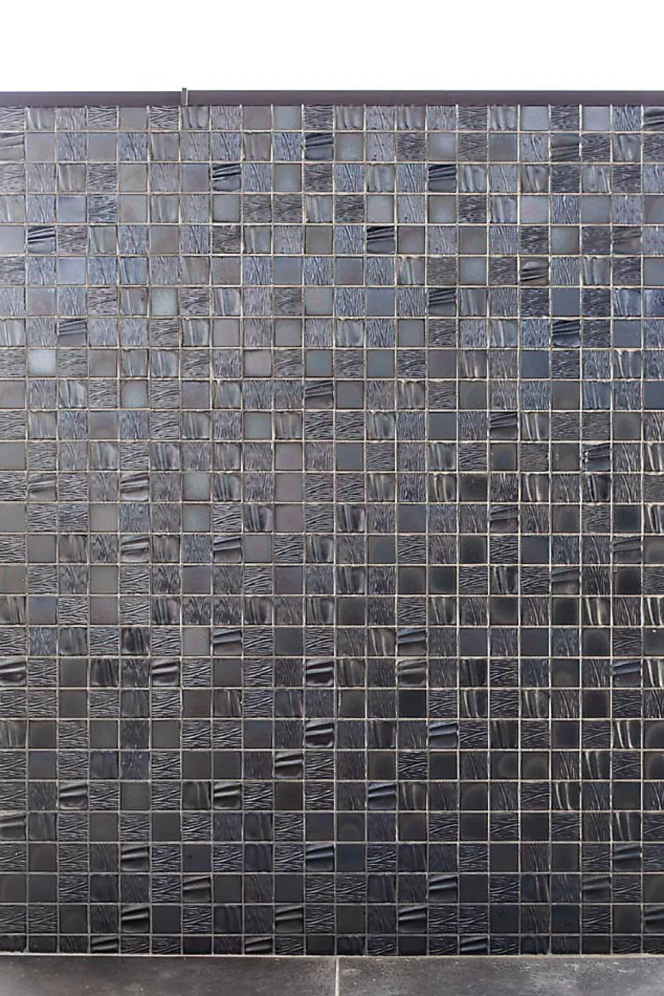 Mosaique de Ceramique Noire Hexagone Long - vendu par plaque de 29,6X25,6 Cm --Carrelage Signature Clearance